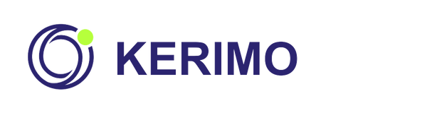 Logo Kerimo - lockup con wordmark, transparente